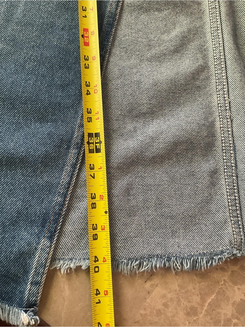 Pilcro women’s Madi Front-Slit Denim Maxi Skirt Sz 8 western - Picture 9 of 10